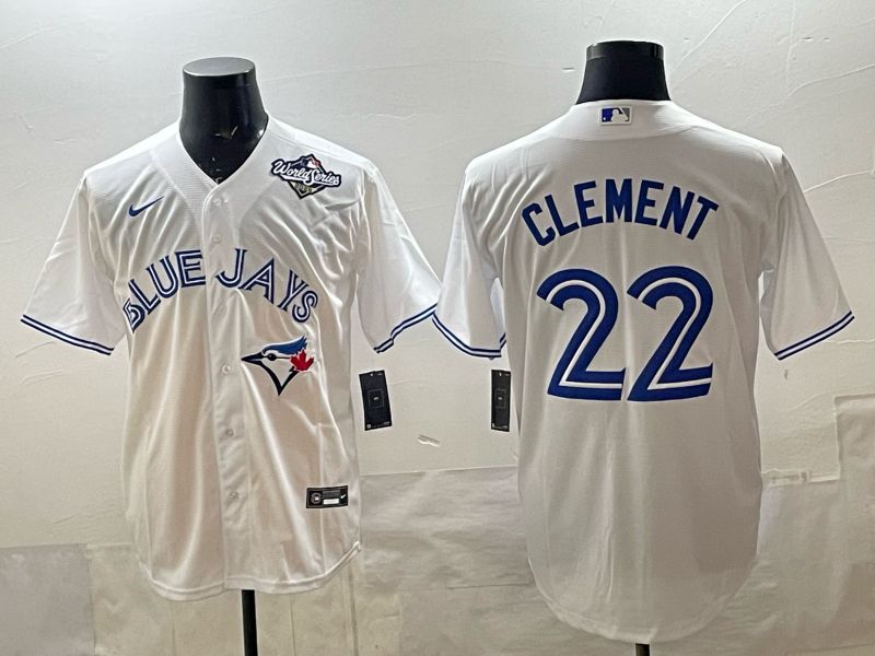 Men 2025 Toronto Blue Jays #22 Clement White Game Nike MLB Jersey style 03->toronto blue jays->MLB Jersey